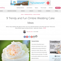 9 Trendy and Fun Ombre Wedding Cake Ideas