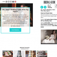 30+ Small Wedding Cakes With Big Impact