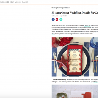 13 Americana Wedding Details for Labor Day