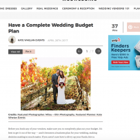 Have a Complete Wedding Budget Plan